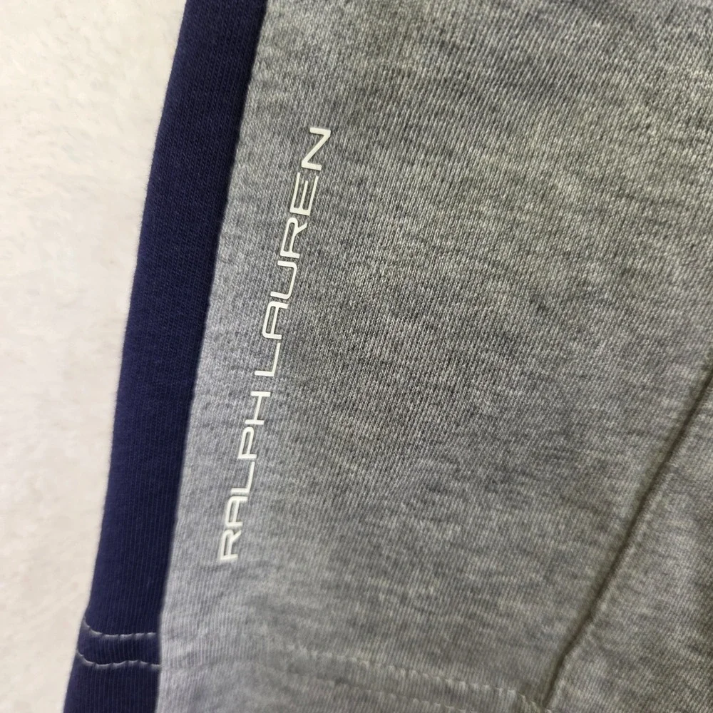 Polo Ralph Lauren Performance Mens XXL Gray Navy Stripe Track Pants Joggers 3006